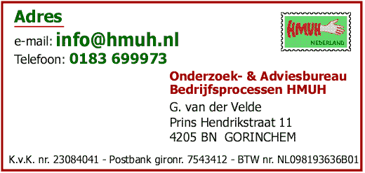 adresgegevens adviesbureau HMUH